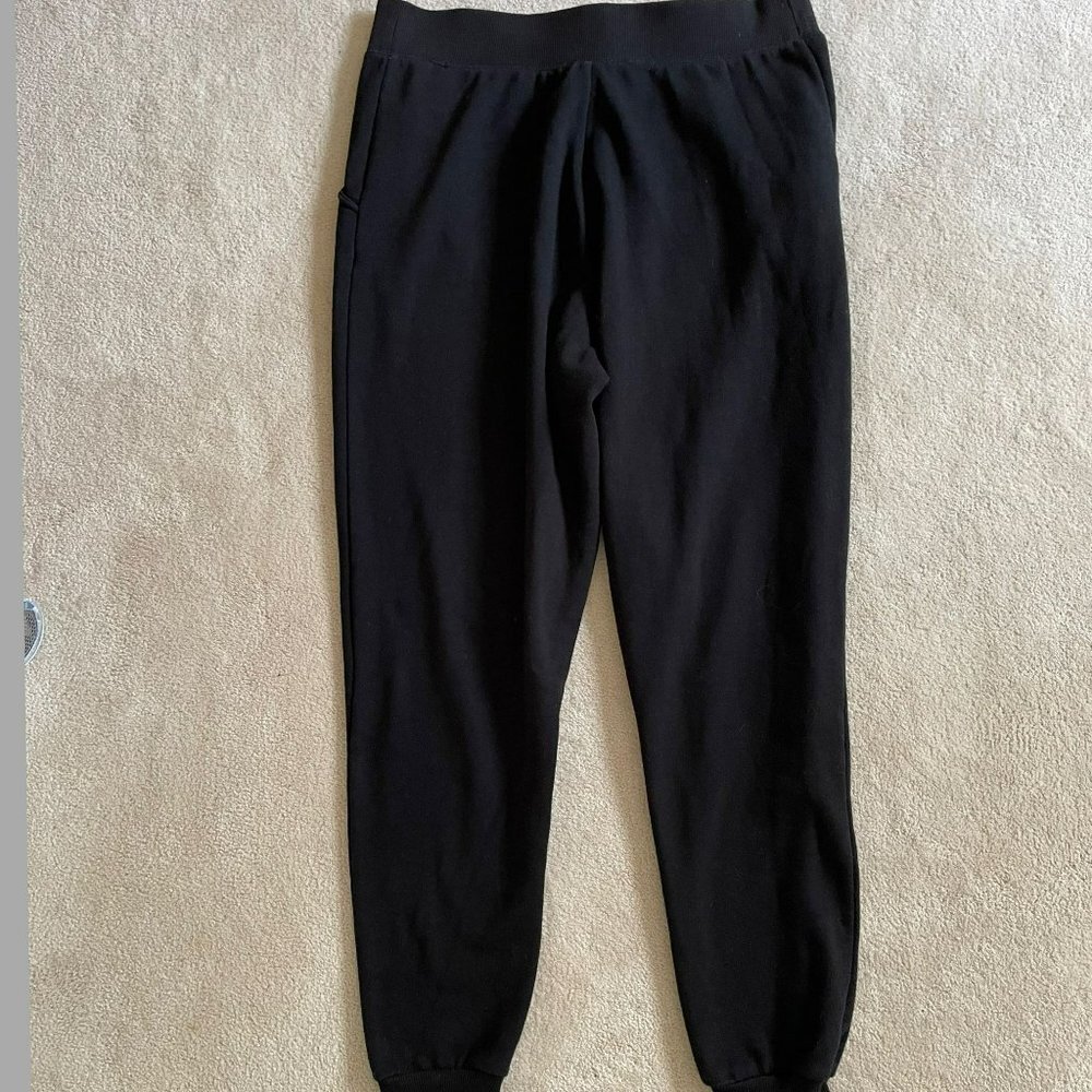 NEW LOOK MATERNITY black cotton blend with pockets joggers size 8 - Picture 3 of 5